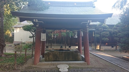 健速神社の手水舎